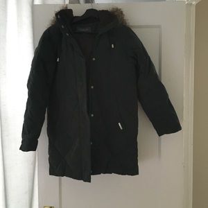 Liz Claiborne hunter green parka